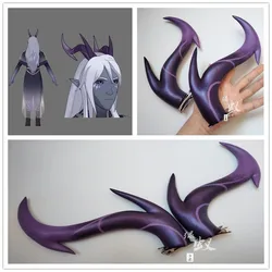 The Dragon Prince Aaravos Cosplay Horns Headwear Headdress Hairpin Halloween Carnival Fancy Party Cosplay Props Birthday Xmas