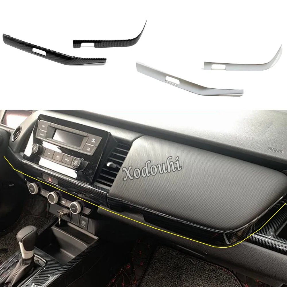 

Car Front Passenger Glove Strip Cover For Honda Fit Jazz 2020 2021 2022 2023 2024 Decoration Trim Armrest Interior Accessories