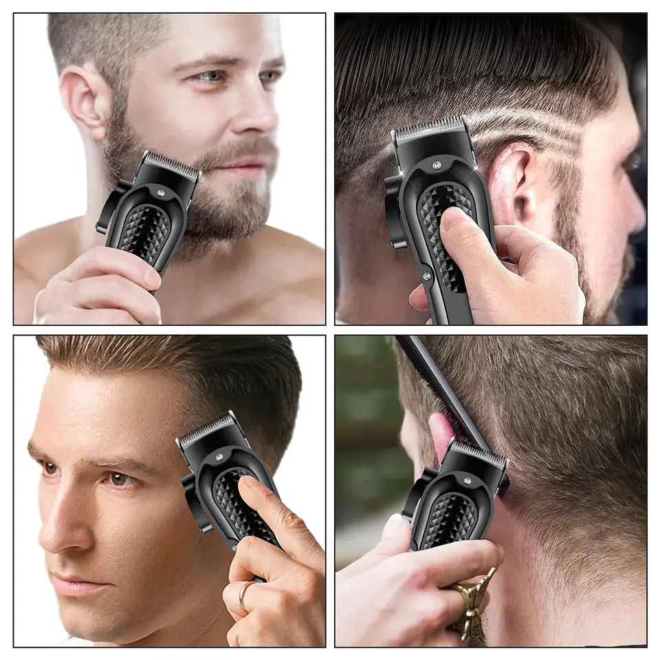 Hiena HYN-212 Electric Hair Clipper UBS Rechargeable Cordless Beard Trimmer Men Powerful Electric Hair Clipper Trimming Tool - 4
