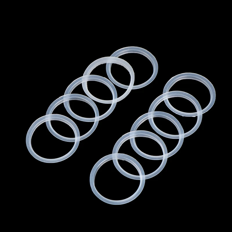 10Pcs Black Food Grade Soft Silicone O-rings Rubber Gaskets for Stainless Steel Coffee Refillable Capsules Body Cup