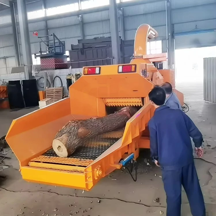 High Quality Large Capacity Wood Chipper Mill Log Shredder Multifunctional Timber Bamboo Crusher