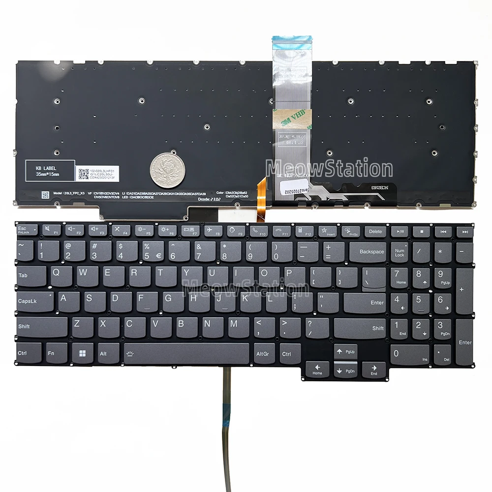

US/Ru/Sp/Fr Backlit Keyboard For Lenovo ThinkBook 16 G4+ ARA 21CY,16 G4+ IAP 21D1,16P G2 ACH 20YM,16P G3 ARH 21EK,16P NX ARH