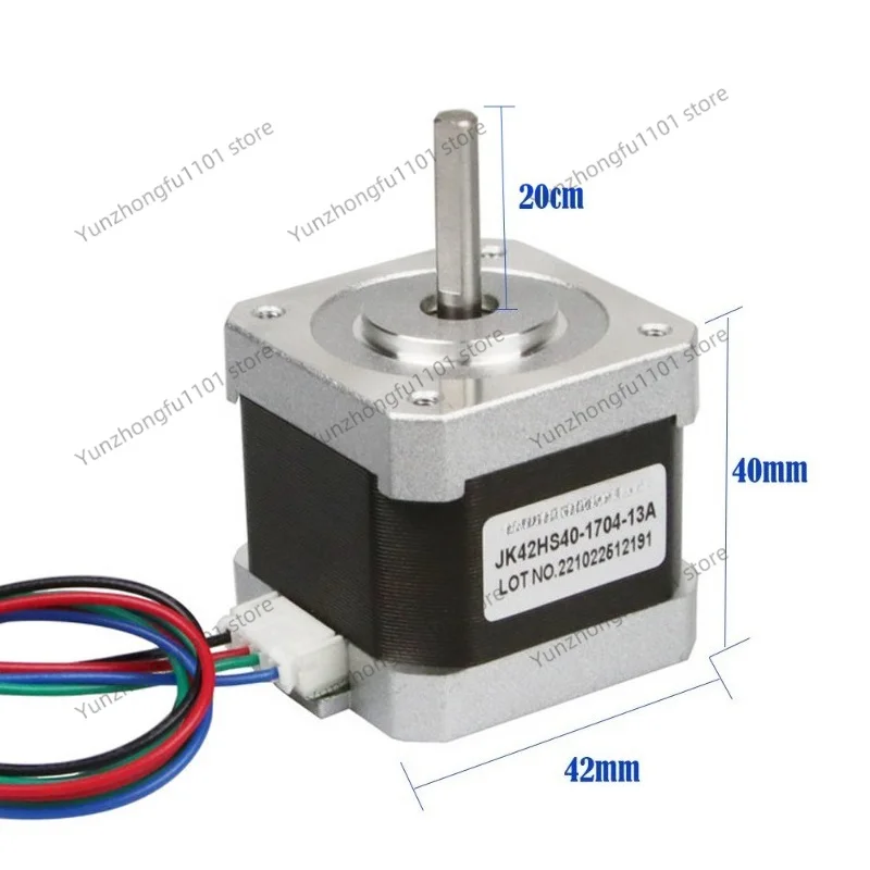 42 Two-phase Hybrid Stepper Motor, Low Voltage Suitable for 3D Printer Monitoring Equipment 17HS4401 Stepper Motor