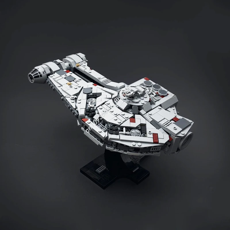 883 pièces Star Battle Dash Rendar's Outrider vaisseau spatial modèle Moc blocs de construction empilage jouets éducatifs créatifs cadeau de noël