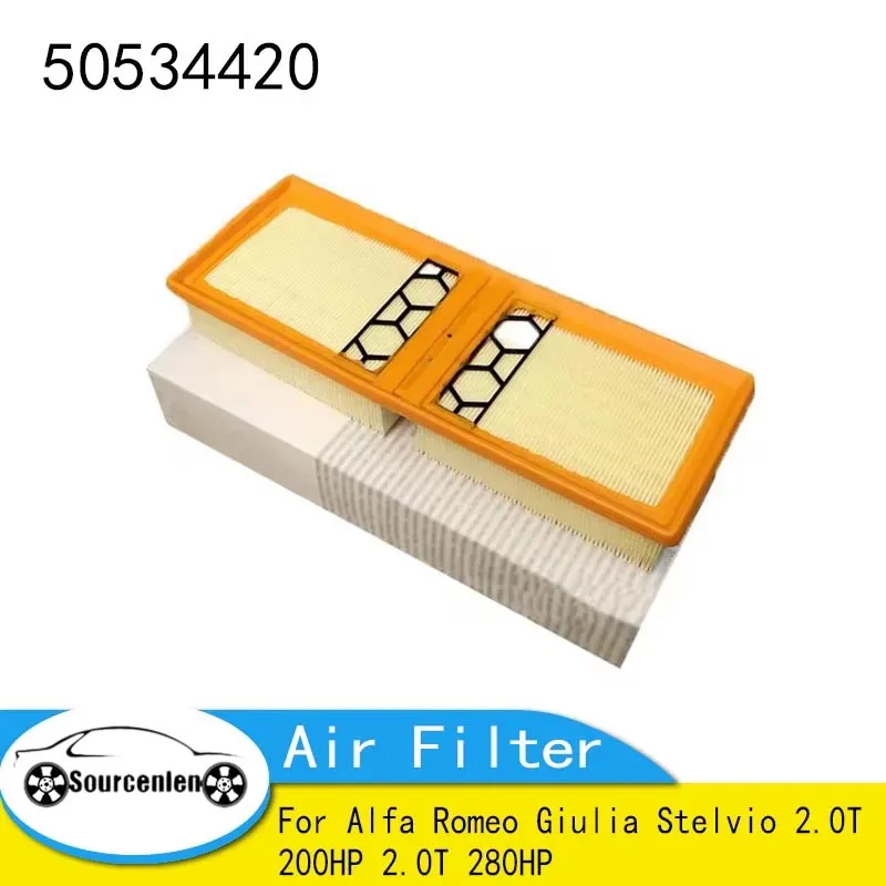 50534420 Car Engine Air Filter for Alfa Romeo Giulia Stelvio 2.0T 200HP 2.0T 280HP