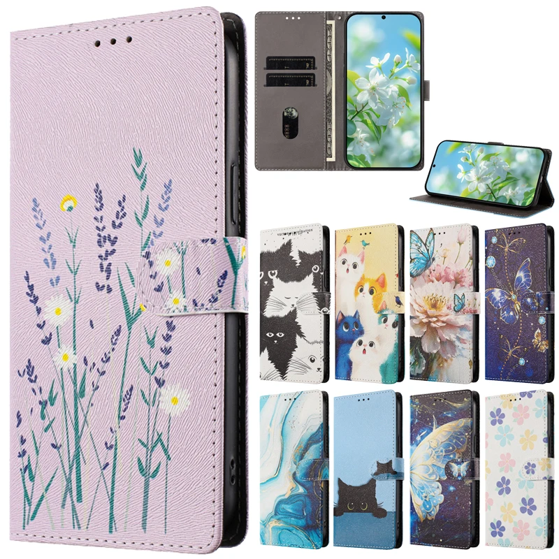 ل فوندا Xiaomi Poco F8 Pro حافظة Poco F 8 Pro غطاء محفظة قلابة حامل جراب هاتف ل Xiaomi PocoF8Pro غطاء الكرتون القط الحيوان