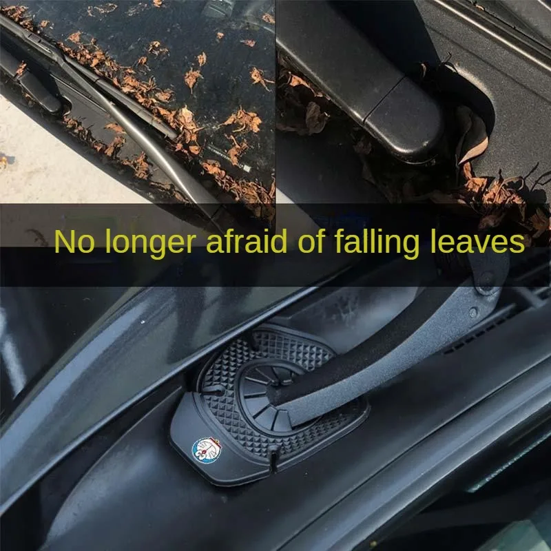 2Pcs Universal Car Windshield Wiper Arm Hole Protective Cover Silicone Wiper Bottom Prevent Debris Leaf Falling Dustproof Pad