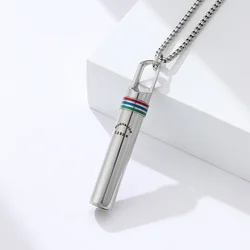 528 Hertz Fashion Stainless Steel Breathing Relief Pendants Meditation Mindfulness Healing Anxiety Sports Necklace Jewelry Gift