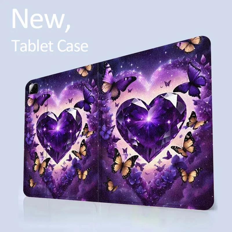 

Purple Art Love Shining For Xiaomi Redmi Mi Pad 4 5 6 6s 7 7s SE Pro 2 11 Plus Max 12.4 11 11.2 12.5 8.7 inch Tablet Case