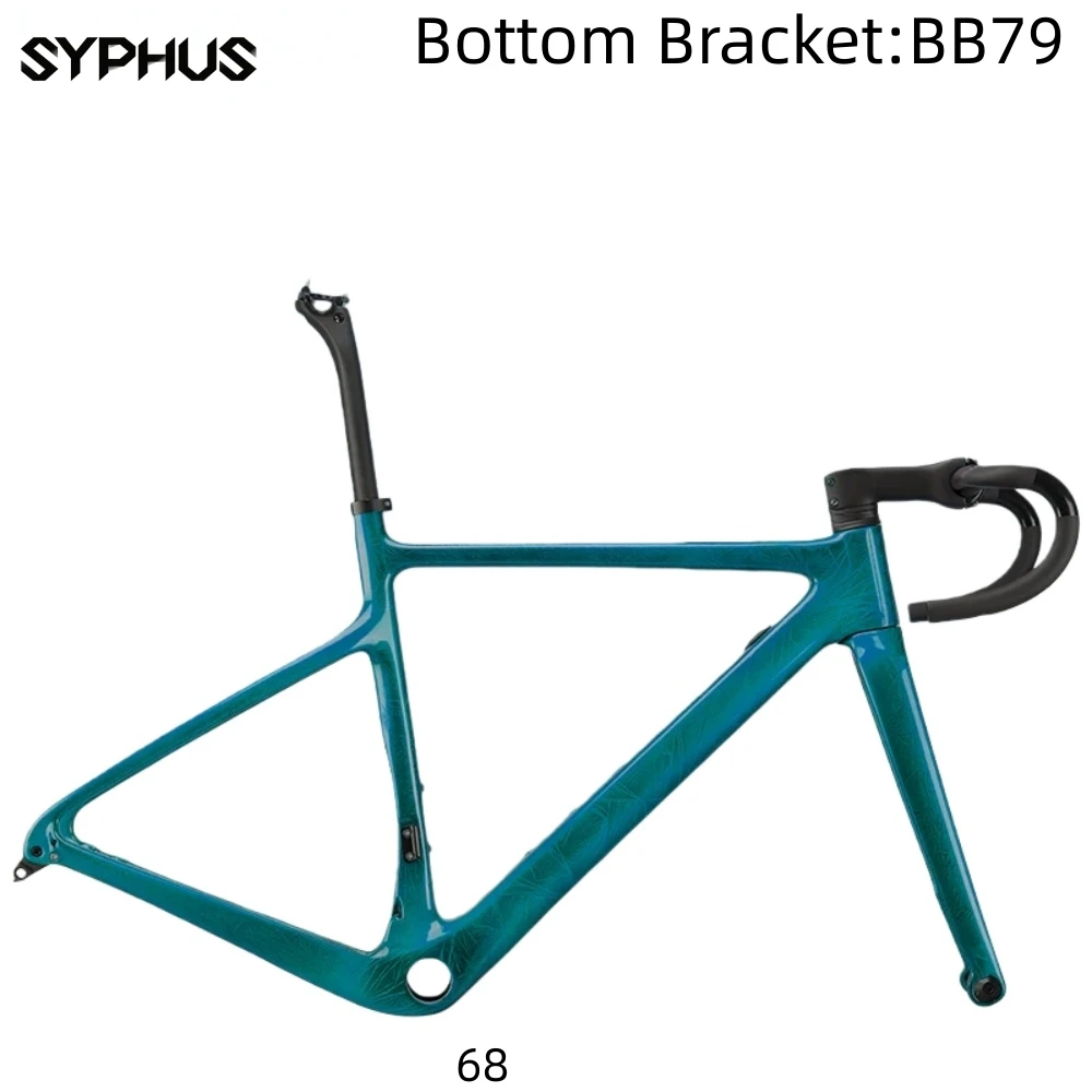 

Syphus NEW Road Bike Frame Carbon 48 51 54 56 58cm BB79 Disc Brake Ultra Light Weight Seatpost Cycling Parts Bicycle Frameset