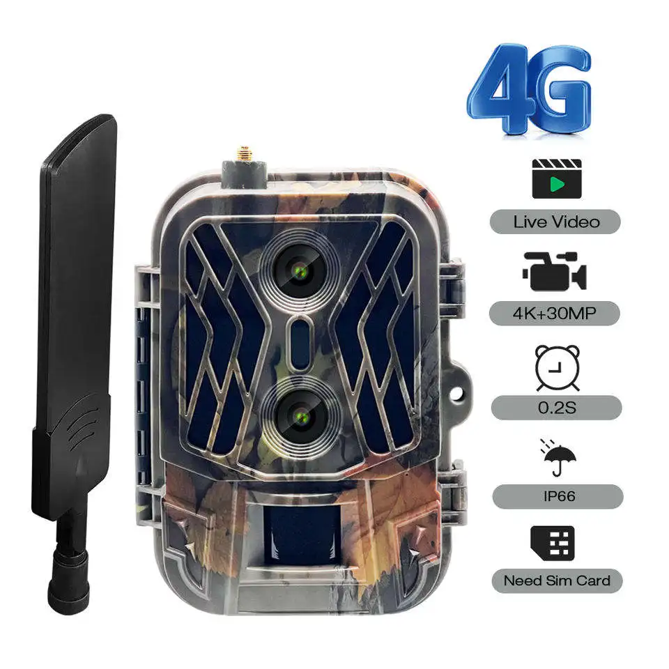 HC-950PRO عدسة مزدوجة 4G LTE كاميرا صيد الحياة البرية 100MP 4K 8000mAh بطارية ليثيوم #2