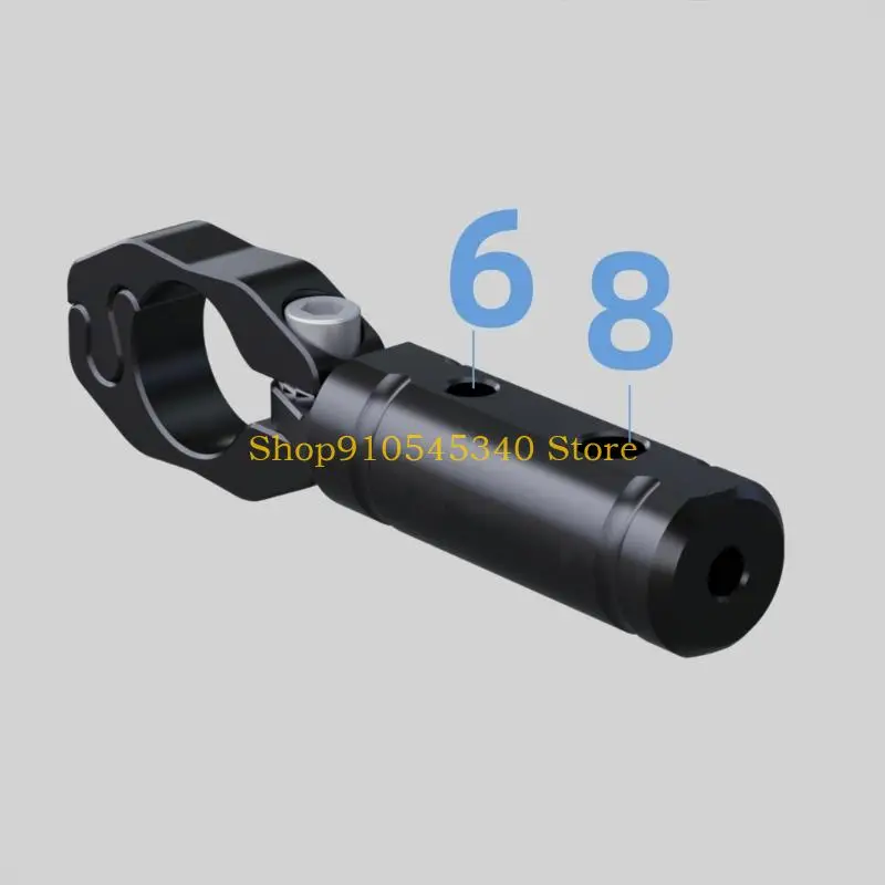 U2JA Action Camera Handlebar Extension Bar 22 mm, Aluminum Clamp On Mount for Bike Navigation Brackets, Drink Cup Support, and