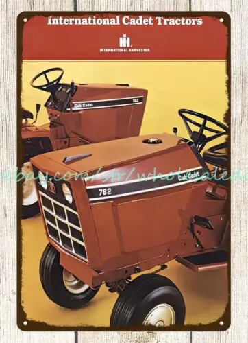 1979 International Cadet Tractor International Harvester IHC metal tin sign