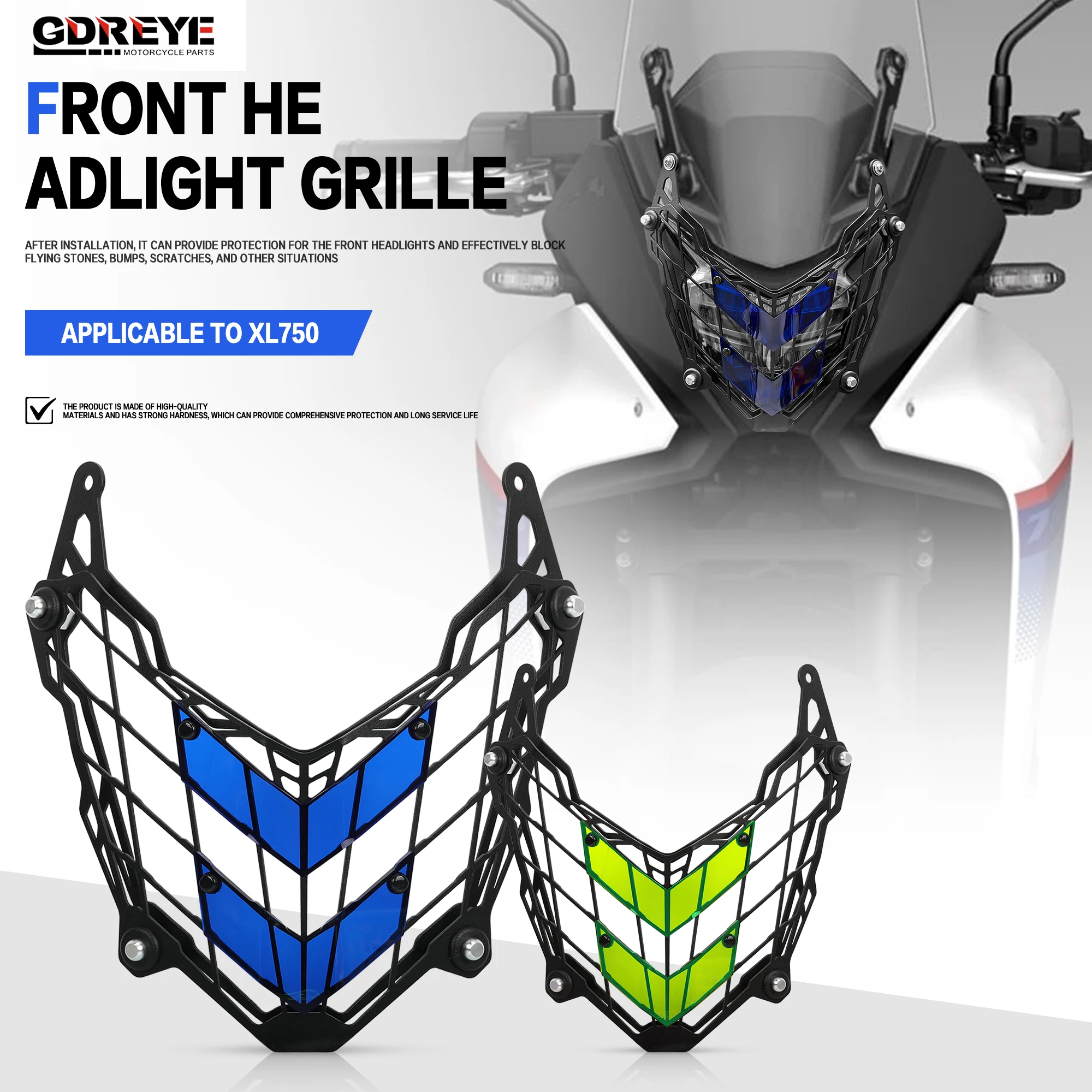 

Для HONDA XL750 XL 750 TRANSALP 2023-2025 мотоцикла TRANSALP XL 750 защита фар головной свет алюминиевая решетка защитная крышка