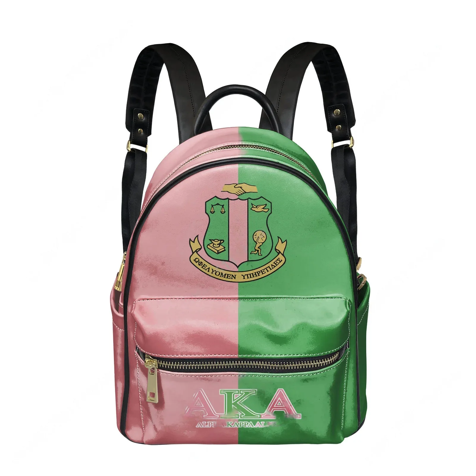 

Alpha Sorority AKA 1908 Backpack Kappa Alpha Womens Personalized Double Shoulder Bag Business Travel Bookbag Rucksack Gift