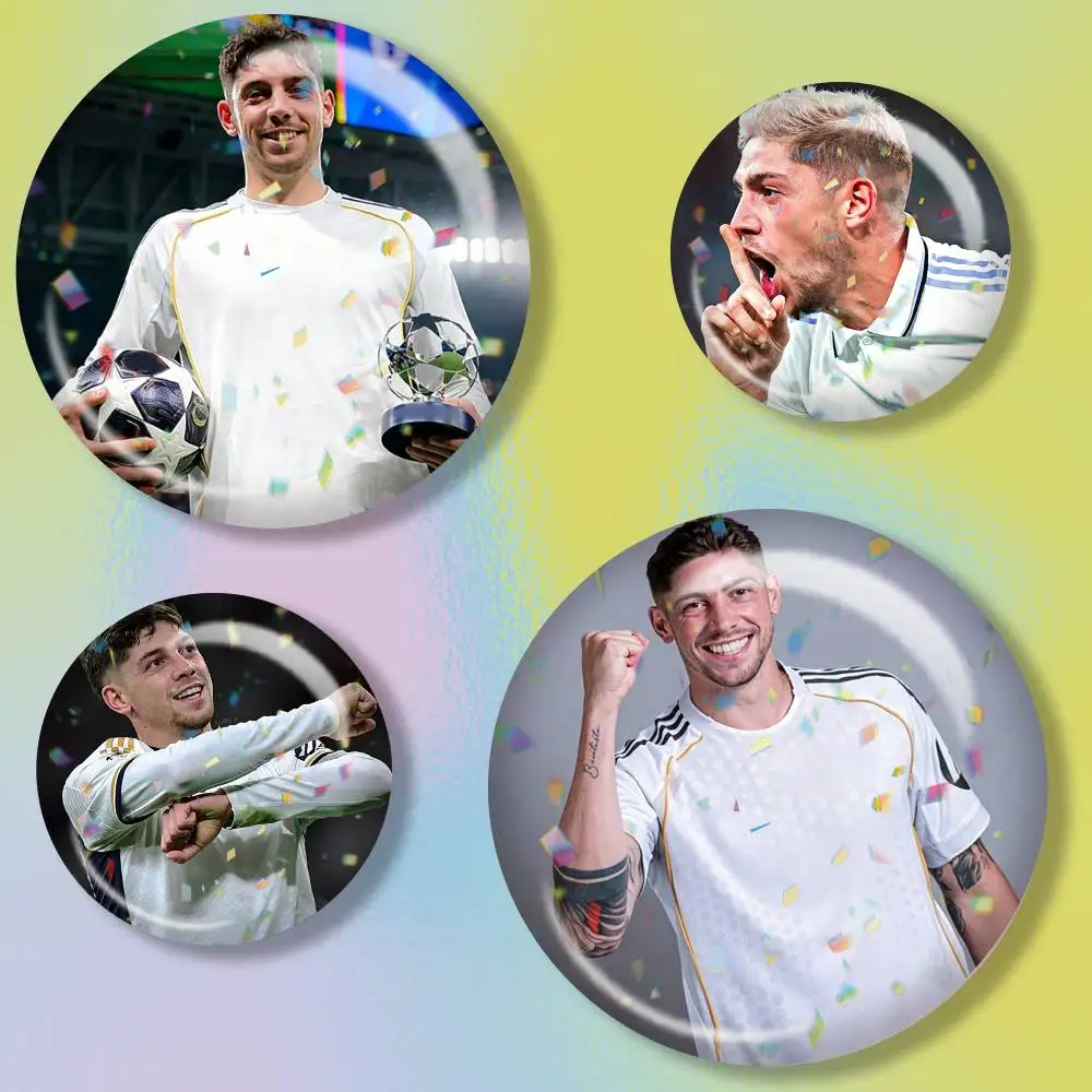 Football F-Federico Valverde S-Sport  Tin badges in 25/32/44/58/75mm, brooch pins for accessories & gifts,Souvenir.