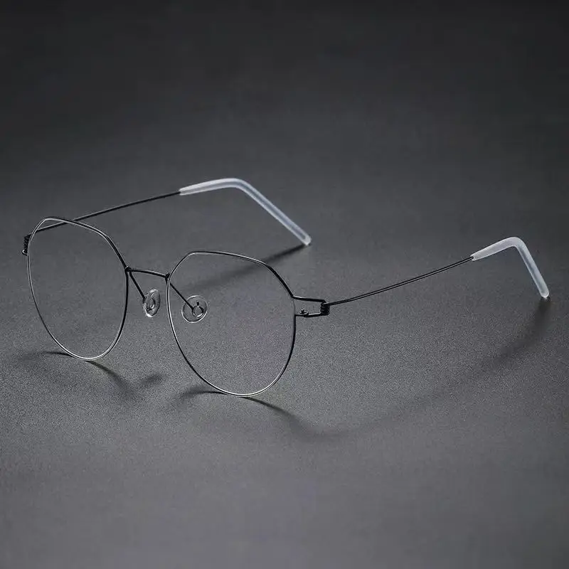 

Denmark Oval Round Spectacle Frame Eyeglasses Ultralight Screwless Handmade Fashion Eyeglass Frame Men's Glasses Women Retro New