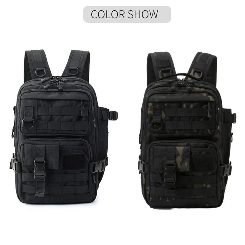 Zaino da pesca di alta qualità 1000D da uomo borsa a tracolla da 20 litri borsa da pesca all\'aperto borsa sportiva da trekking tattica attrezzatura