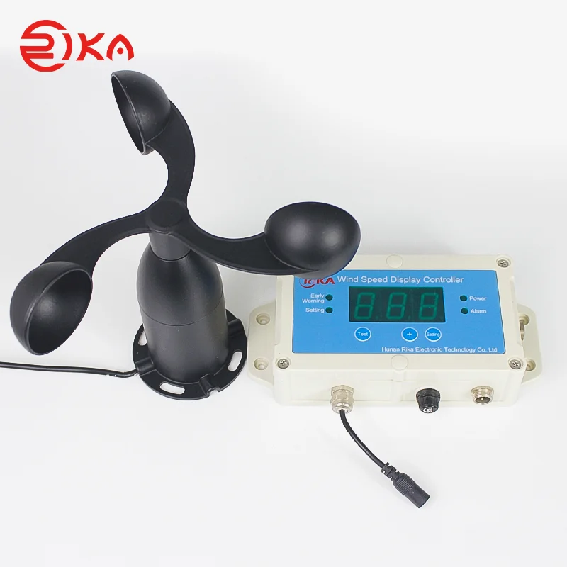 Rika-Sensor de velocidad del viento con cable o inalámbrico, controlador de pantalla para grúa, certificado CE, RK150-01