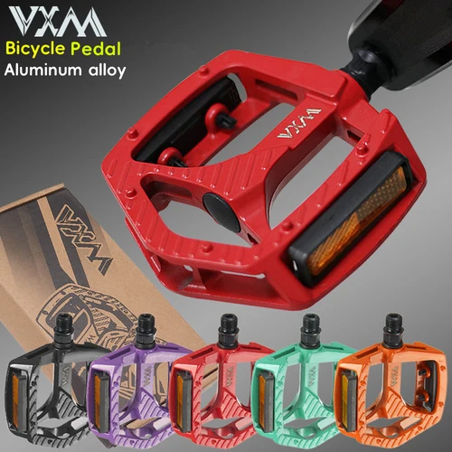 VXM bicicleta de aleación de aluminio antideslizante MTB bicicleta ultraligera Pedal antipolvo sello impermeable doble DU pedales planos piezas de ciclismo