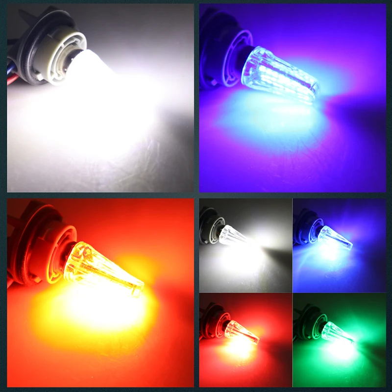 4 pz 1157 BAY15D P21W luce freno moto lampeggiante avvertimento luci posteriori luce di stop luce di retromarcia