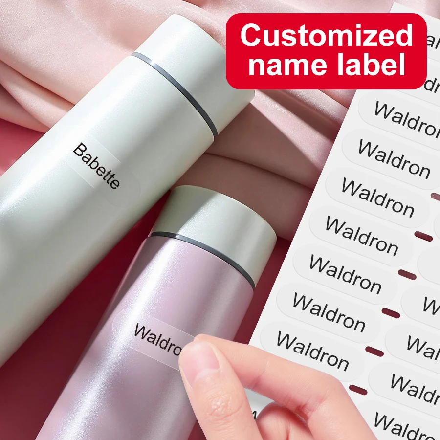 

Персонализированные школьные водонепроницаемые наклейки-бирки с именем на заказ для детей, многоязычные поделки своими руками и бирки для спортивных бутылок