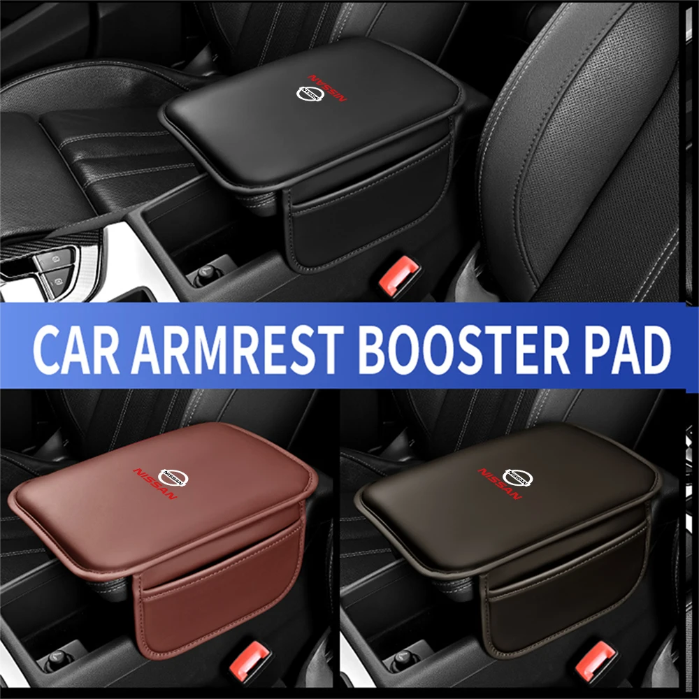 Auto Armsteun Bescherming Mat Lederen Armsteun Opbergvak Voor Nissan Qashqai j10 j11 x Trail t32 Tiida Juke Leaf Navara Teana