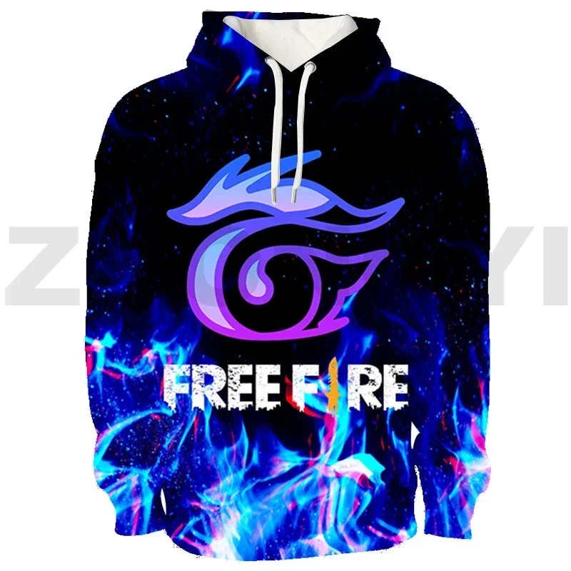 New Game Free Fire Anime Hoodie Casual Men Clothing Loose Sweatshirt 3D Free Fire Garena Tracksuit Women Harajuku Pullovers Tops