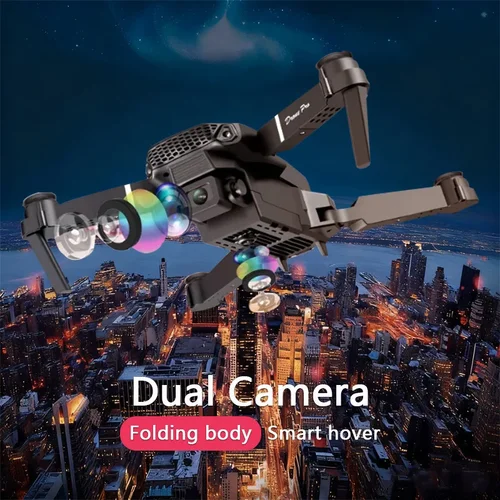 Imagen 2 del producto Dron Aéreo Profesional E88 4K para Videografía con Pantalla Grande en el Control Remoto, Juguetes para Niños de Larga Distancia