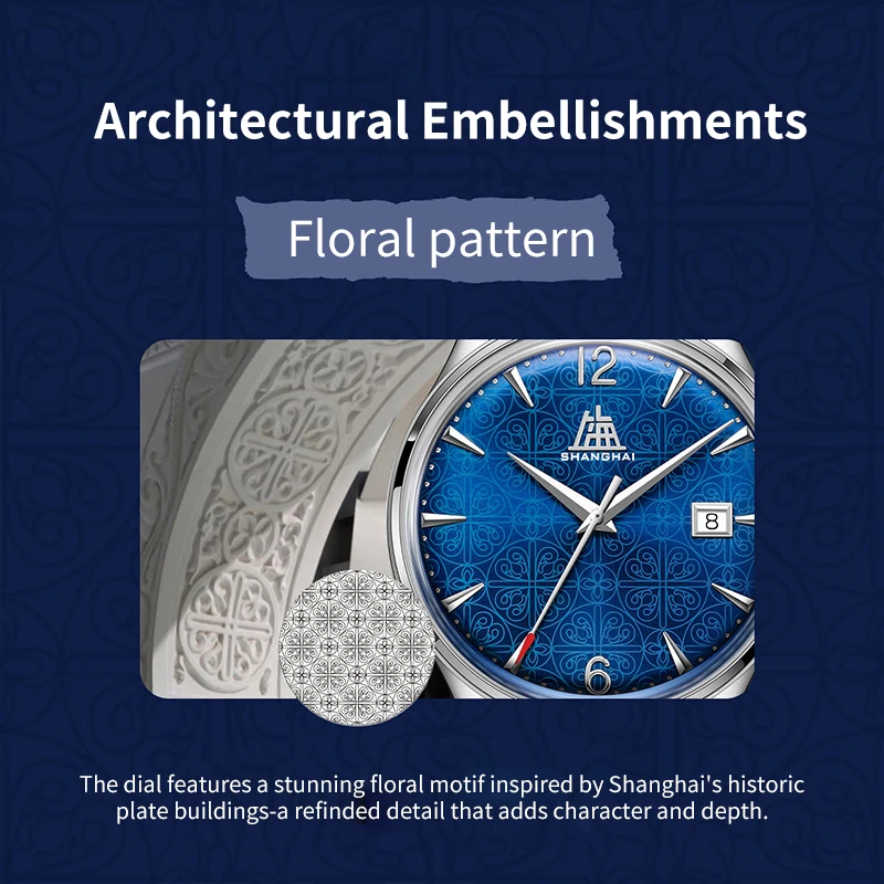 Shanghai 70th Anniversary Limited Edition Men Automatic Mechanical Watch Top Brand 39mm Wristwatch Reissue A581 Watch S5001 NEW