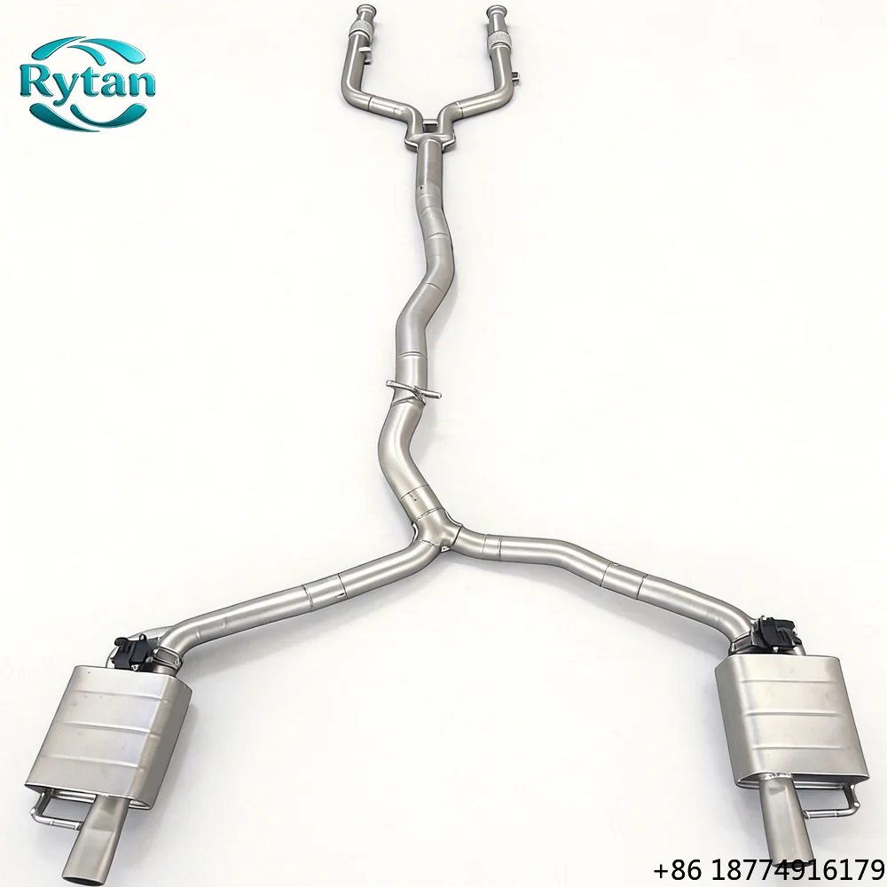 

Valved 304 Stainless Steel Valvetronic Exhaust System Catback Mirror Polished TIG Welded for 2018 E43 3.0T