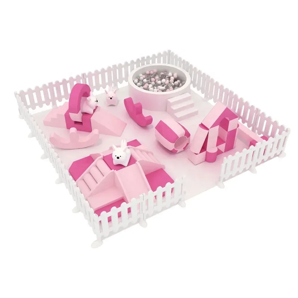 Hot sales Eco Friendly Indoor Soft Play with Cushioned Floor Mats ans soft balls pits for Comfortable Play best soft play sets