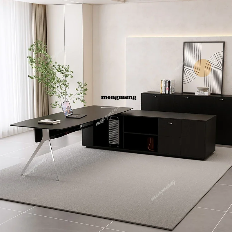 

Best seller modern office large desk, leader, office desk and chair combination luxury Nordic office desk boss table, president