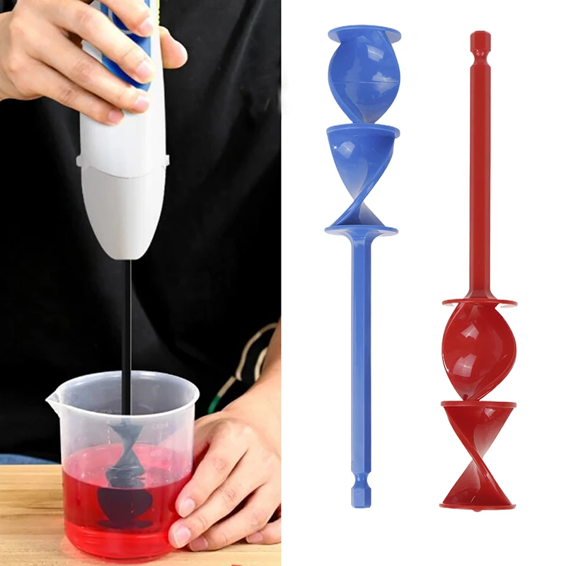 

1PC Paint Stirring Rod Epoxy Mixing Stick Helix Design Paint Mixer Drill Attachment Resin Mixer Chuck For Epoxy Latex Oil Paint