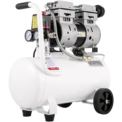 Air Compressor 6.6 Gallon Portable Air Compressor 1HP Oil Free Air Compressor Steel Tank 750W Pancake 25L Tire Inflation 115 PSI