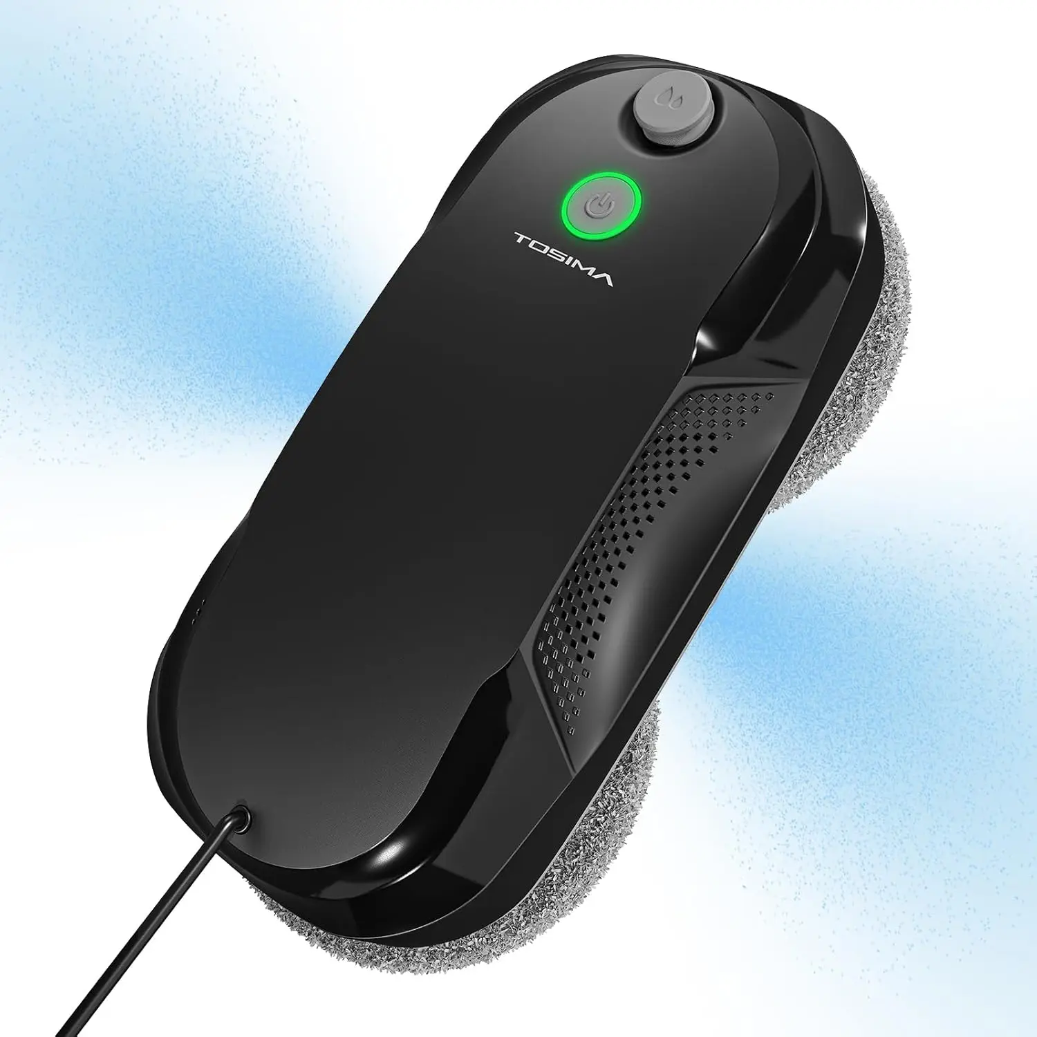 

Window Cleaner Robot Dual Direction Spray Triple Safety System Smart Navigation Remote Control All Smooth Surfaces Eight Rags Bl