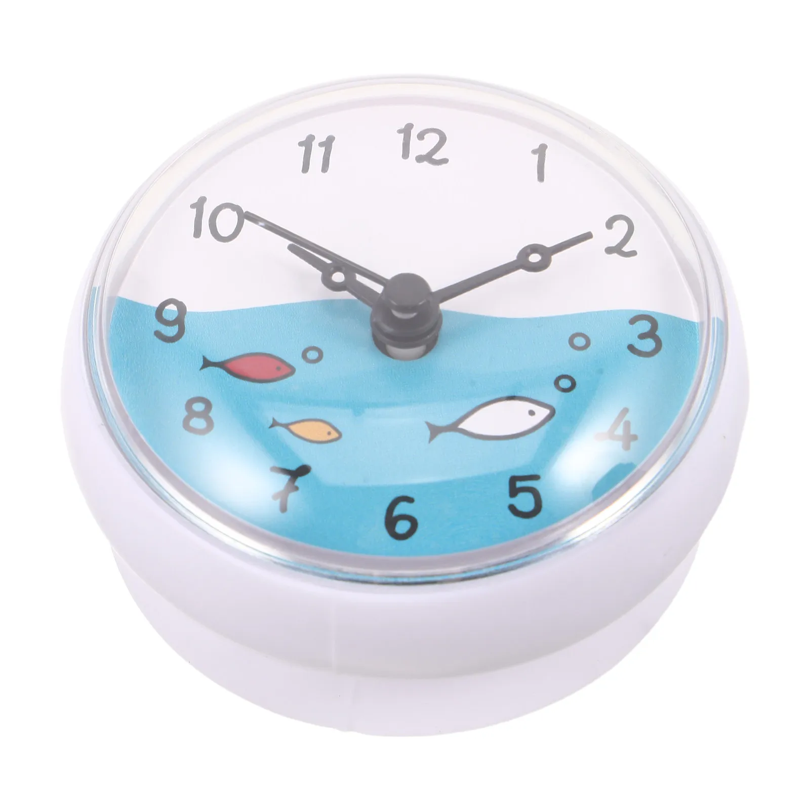 Waterproof Bathroom Shower Clock Suction Cup Large Number Timer Mirror Display Wall Clock for Home Office Kitchen Bathroom