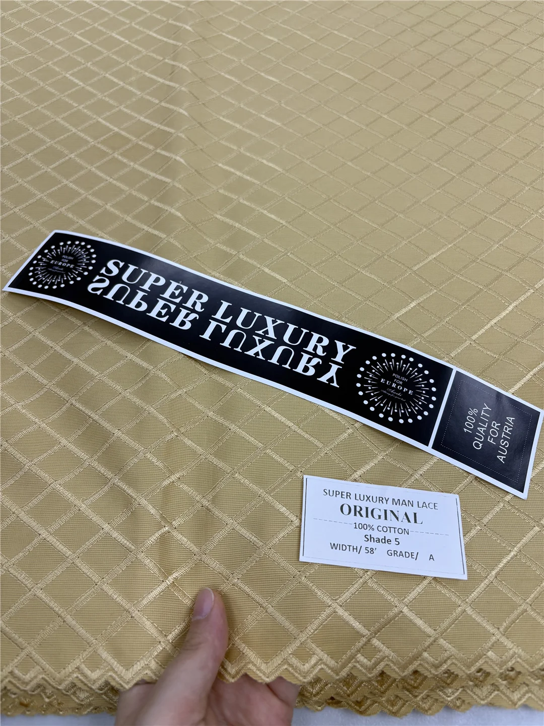 أربطة قطن 100% في سويسرا أقمشة أربطة نيجيرية عالية الجودة قماش ستان فرنسي أفريقي للرجال ملابس مادة-XX