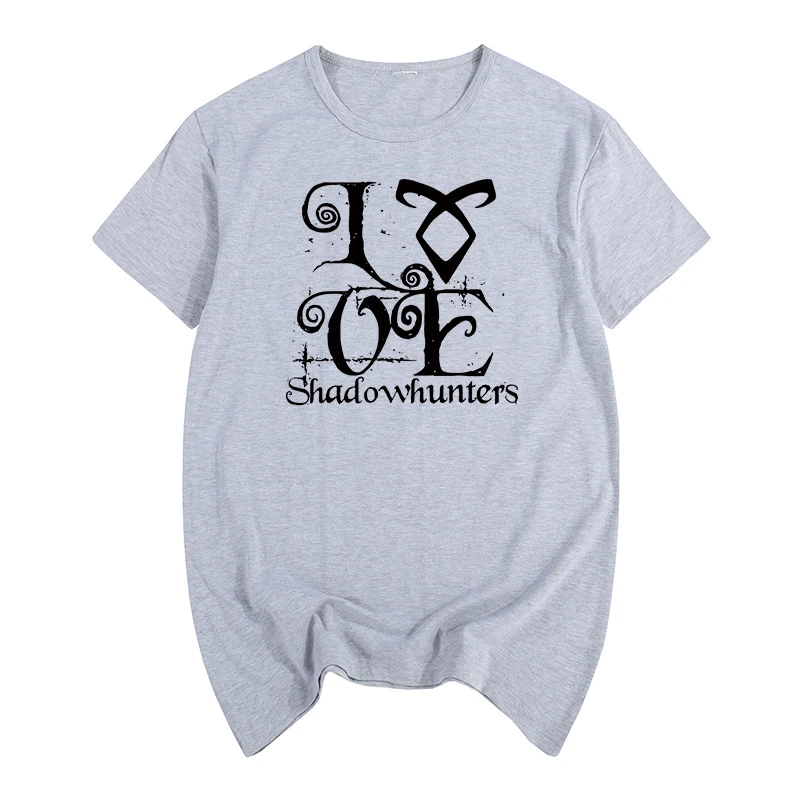 

Love Shadowhunters Summer print T-shirt Cotton Men T shirt New women TEE