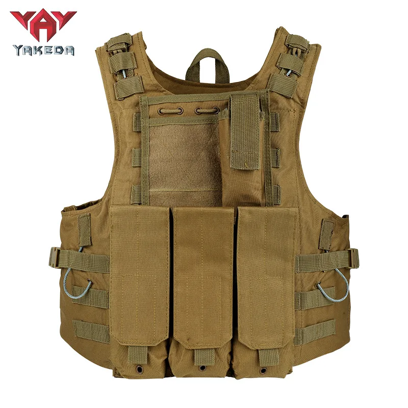 YAKEDA Tactical Vest Multifunctional Outdoor Tactical Amphibious Vest CS Camouflage Equipment Training Uniform Vest