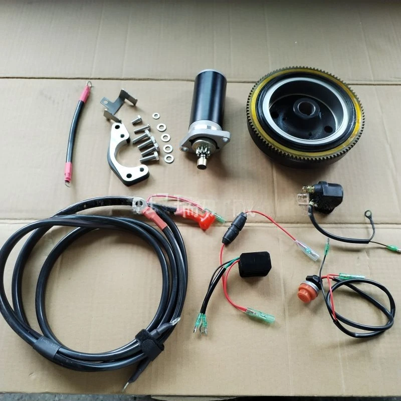 Buitenboordmotor Accessoires voor Tohatsu 2-takt 15HP 18HP bootmotor naar elektrische starterkit modificatie