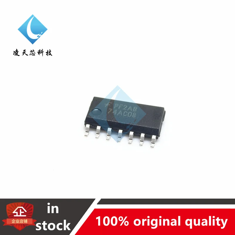 10PCS 74AC08SCX 74AC08 SOP14 Original Novo