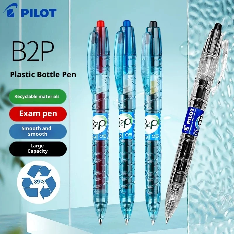 PILOT B2P Gel Pen Recycled Water Bottle Design,Multi Colors 0.5mm Retractable Pen for School Office Various Writing Scenarios