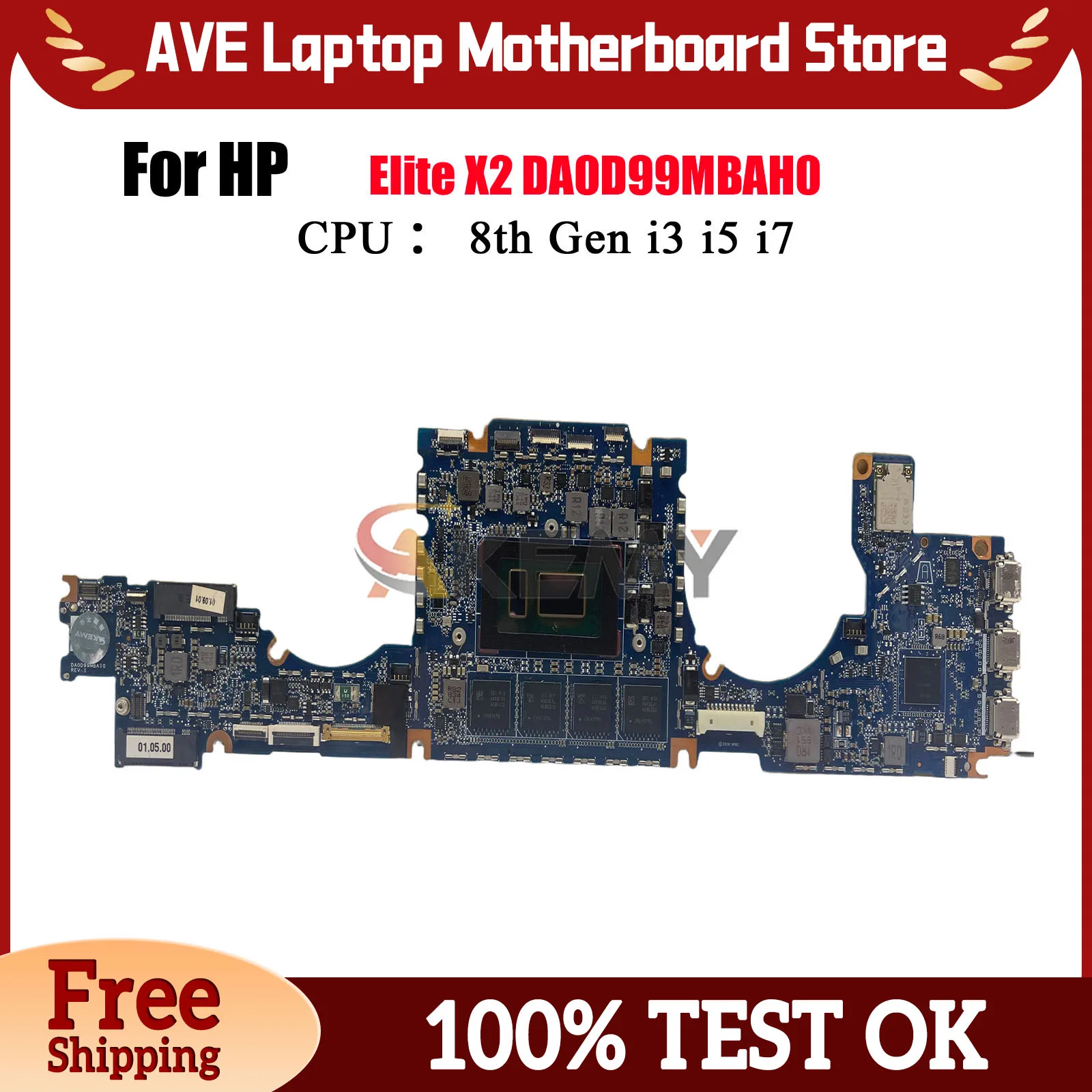

DA0D99MBAH0 Laptop Motherboard For HP Elite X2 1013 G3 With i5 i7 CPU 16GB RAM 100% Fully Tested