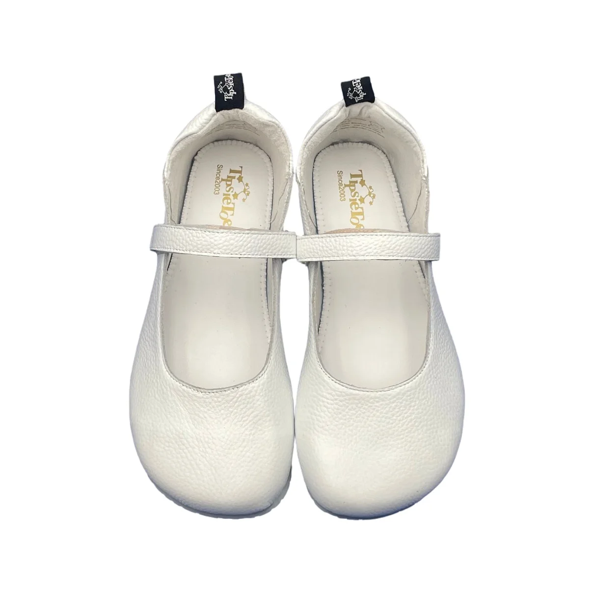 Tipsietoes 2025 Frühling Herbst Barfuß Kuh Wildleder Echtes Leder Frauen Ballerina Mit Null Tropfen Flache Weiche Sohle Breitere Zehen Box