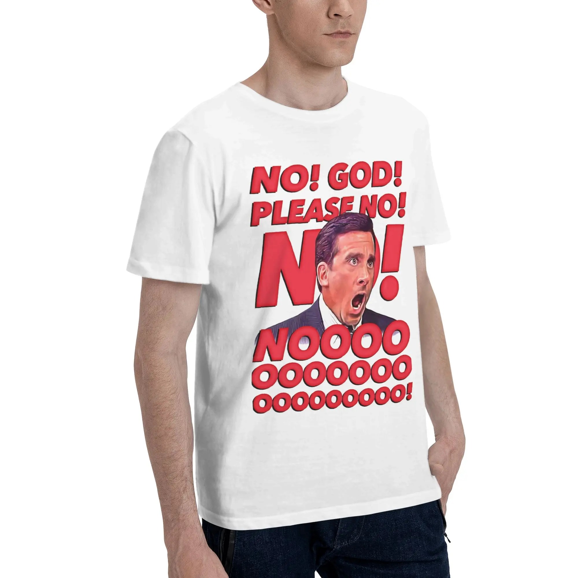 Michael Scott T-Shirt Men The Office Fashion Cotton Tees Crewneck Short Sleeve T Shirt Gift Idea Clothing