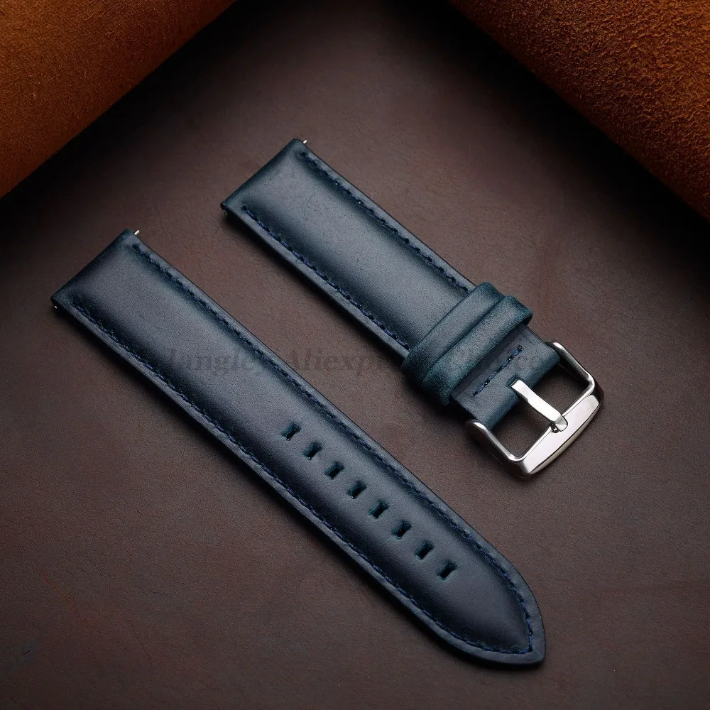 Schnellverschluss-Armband aus echtem Leder, 18 mm, 20 mm, 22 mm, 24 mm, 26 mm, schwarzbraunes Armband für DW Daniel Wellington-Armbänder – Detail 12