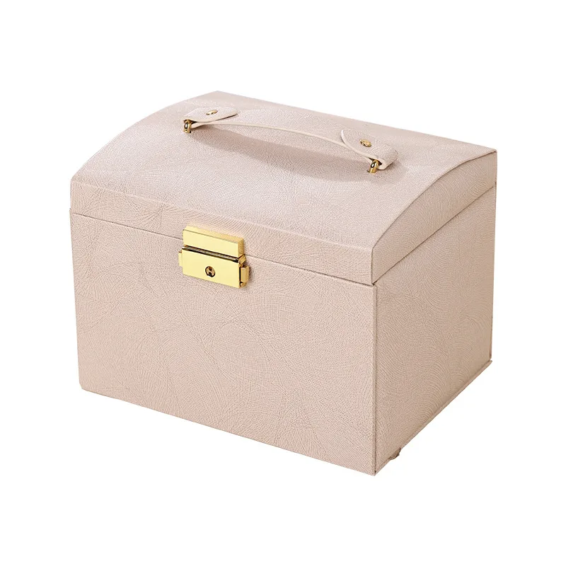 صندوق منظم مجوهرات متعدد الطبقات بسعة كبيرة للأقراط والخواتم والقلائد والمهاجع المنزلية المستخدمة لتخزين المجوهرات
