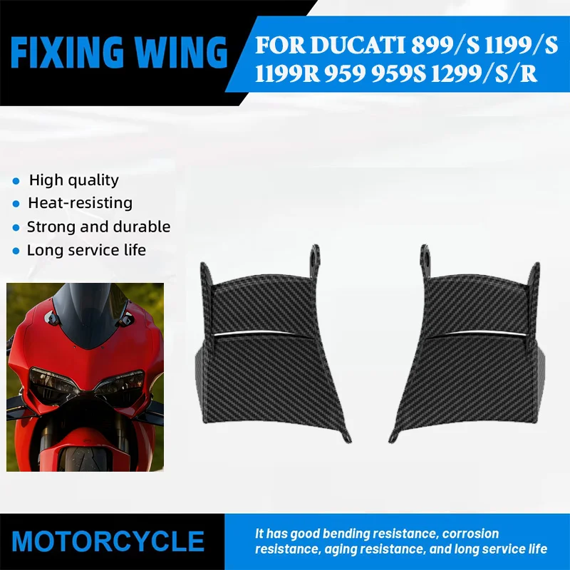Motorcycle Side Winglet Fixed Wing Modified Spoiler Fairing Kit For DUCATI 899 899S 1199 1199S 1199R 959 959S 1299 1299S 1299R