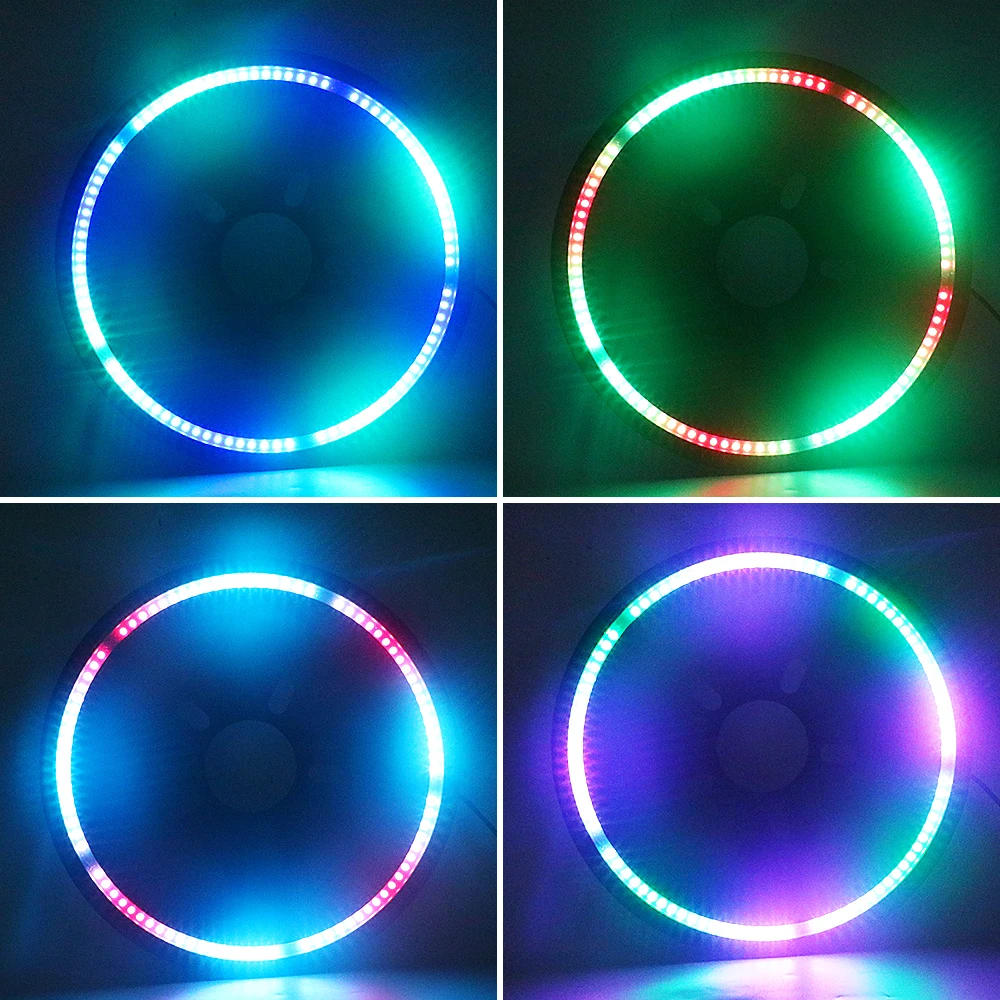 RGB LED Light Spare Tire Light Car Decoration for Jeep Wrangler JK&JL LANTSUN JL1201